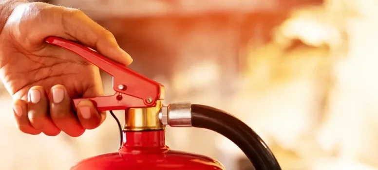 utilisation d'un extincteur