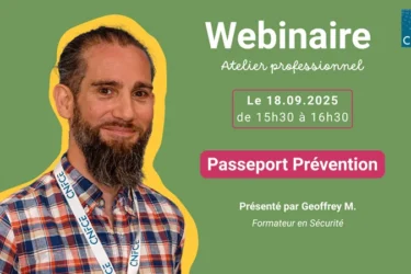 Webinaire passeport prévention
