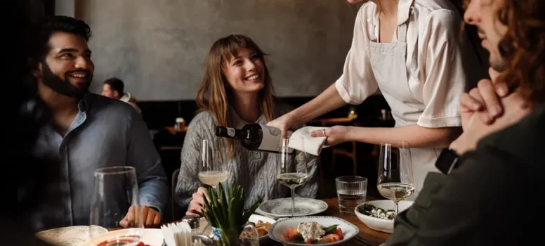 Vente du vin au restaurant
