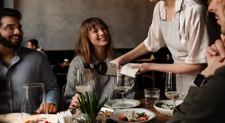 Vente du vin au restaurant