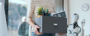 Employée qui est remplacée par l'IA