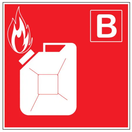 Pictogramme feu de classe B