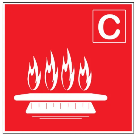 Pictogramme feu de classe C