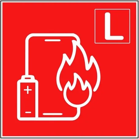 Pictogramme feu de classe L