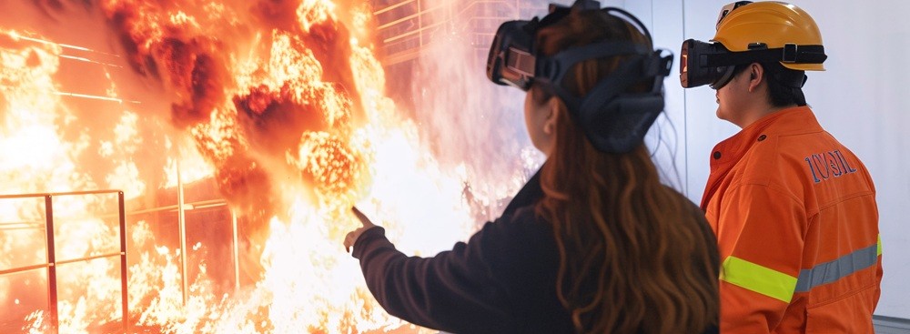 Formation Incendie en réalité virtuelle : extincteur et évacuation