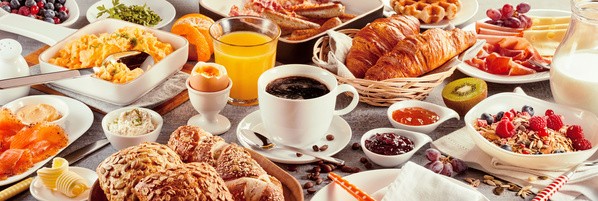 Petit-déjeuner à la ferme. Un bon support de communication